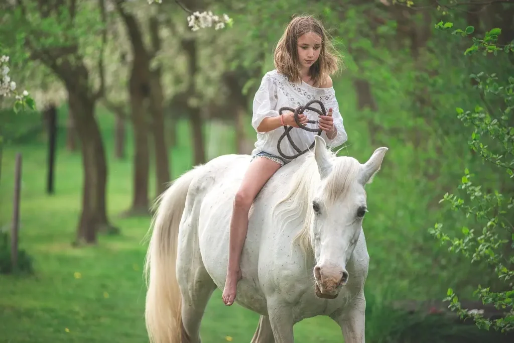 enfant sur un cheval